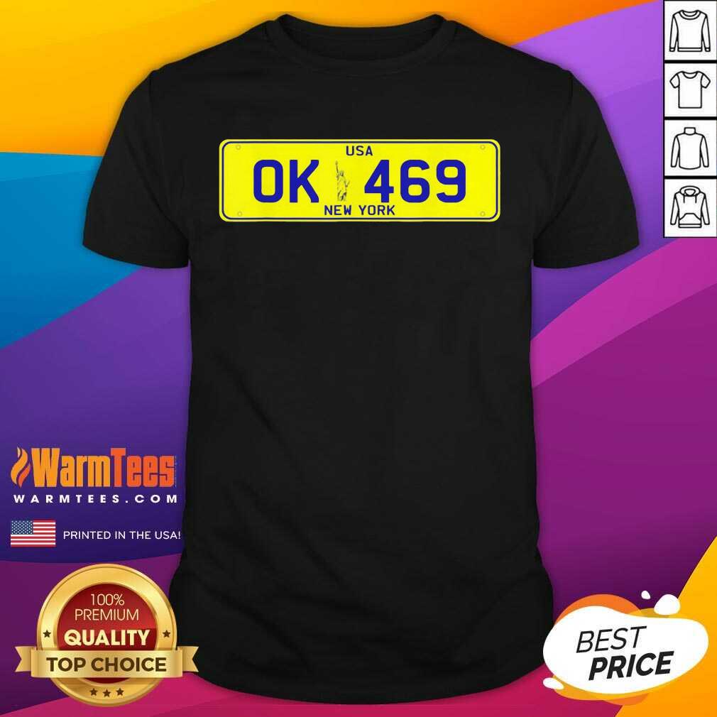Novelty New York Number Plate Shirt