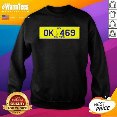 Novelty New York Number Plate SweatShirt