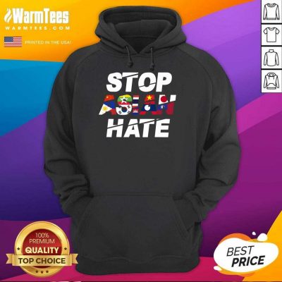 Happy Stop Asian Hate Flag Positive Hoodie