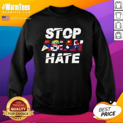Happy Stop Asian Hate Flag Positive Sweatshirt