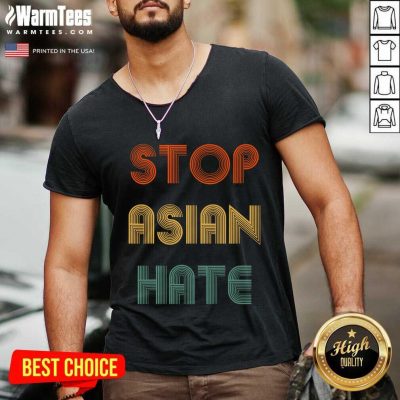 Original Stop Asian Hate LGBT Relaxed V-neck