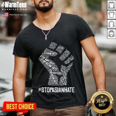 Premium Stop Asian Hate Hand Brothers V-neck