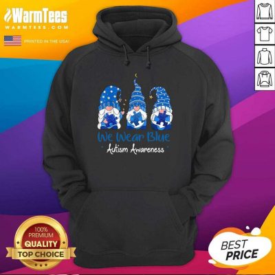 Pretty 3 Gnomes Holding Blue Puzzle Hoodie