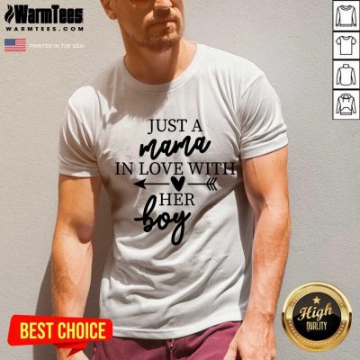 Excellent Just A Mama In Love With Her Boy V-neck
