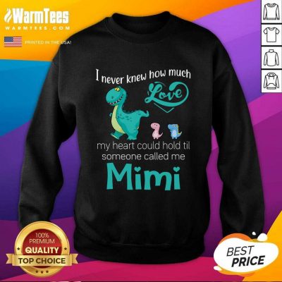 Happy Saurus I Never Knew How Much Love Mimi Sweatshirt