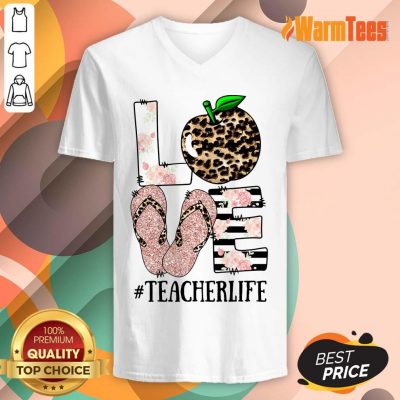 Love Apple Teacher Life V-neck