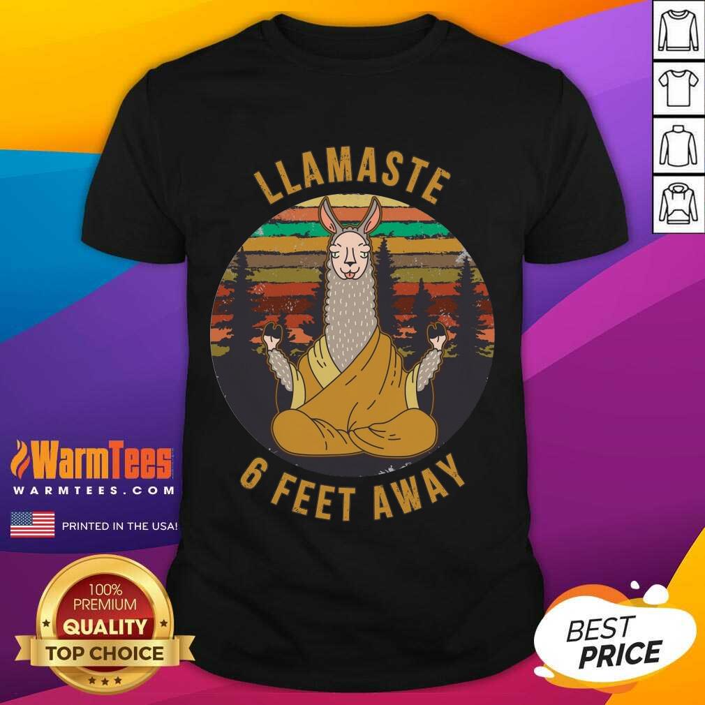 Original Llamaste 6 Feet Away Vintage Shirt