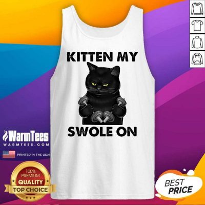 Premium Black Cat Kitten My Swole On Tank Top