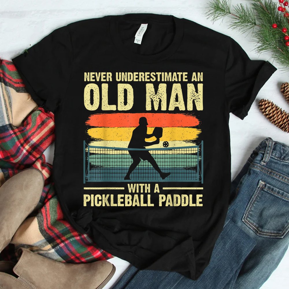 Cool Pickleball Grandpa Pickleball Player Shirt