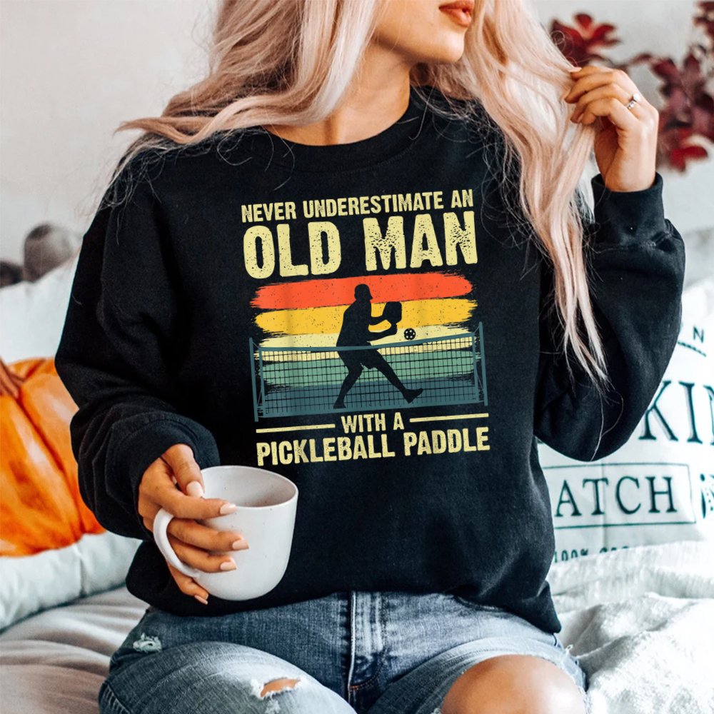 Cool Pickleball Grandpa Pickleball Player SweatShirt