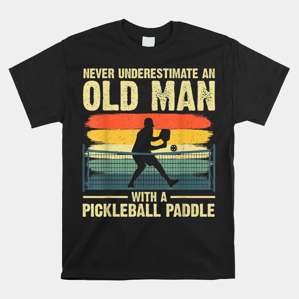Cool Pickleball Grandpa Pickleball Player Shirt