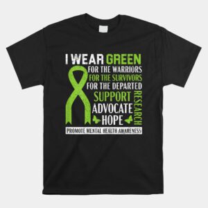 I Wear Green For Mental Health Awareness Fight The Stigma Shirt