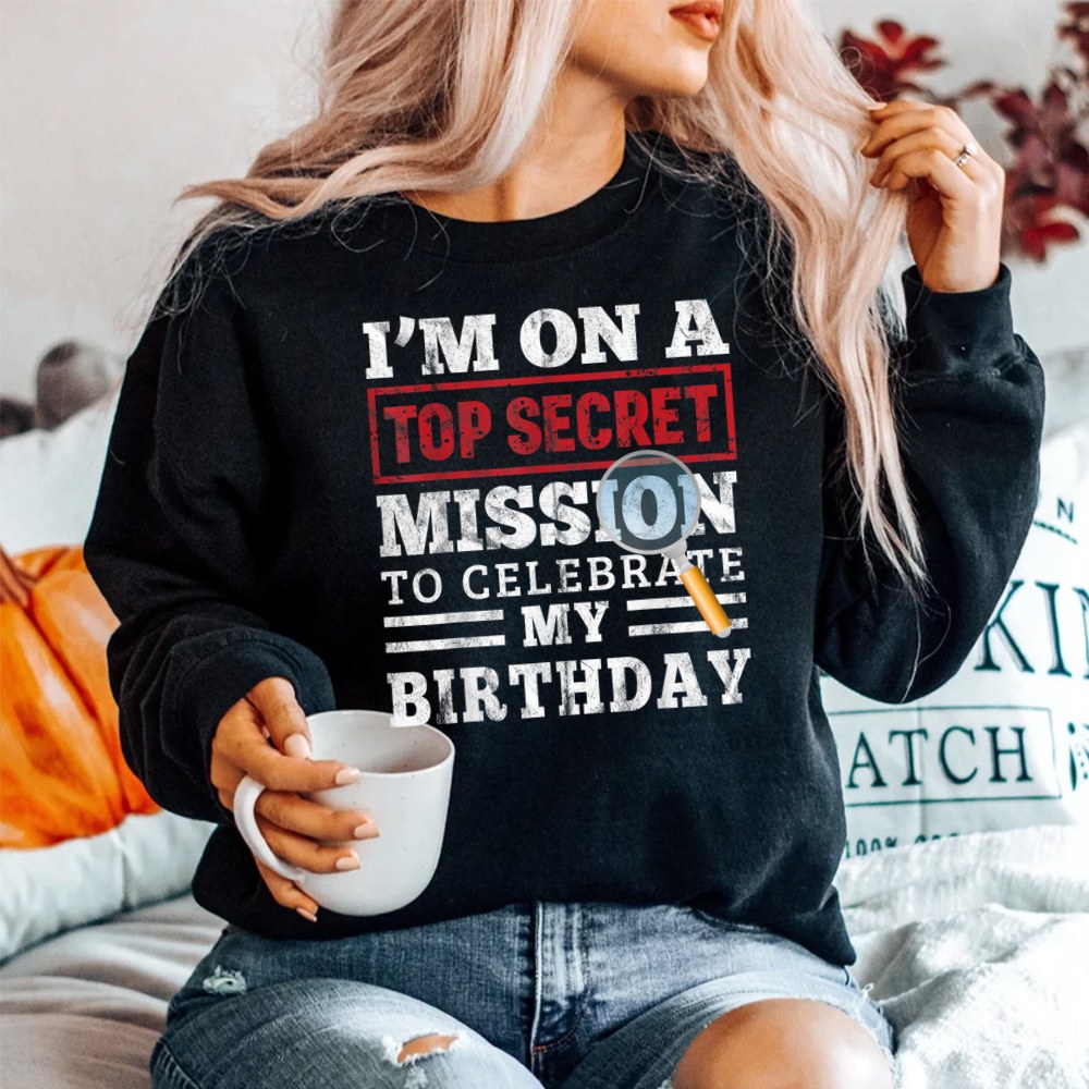 Spy Birthday Party Theme Top Secret Mission SweatShirt
