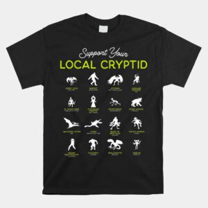 Support Your Local Cryptid Fortean Cryptozoology Shirt