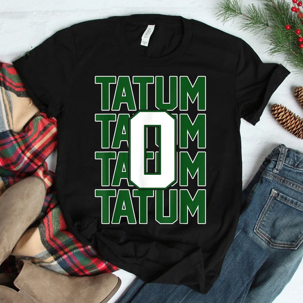 Tatum Who Wears Number 0 Green Is Incredibly Brilliant Shirt