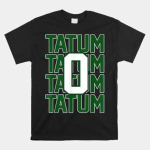 Tatum Who Wears Number 0 Green Is Incredibly Brilliant Shirt