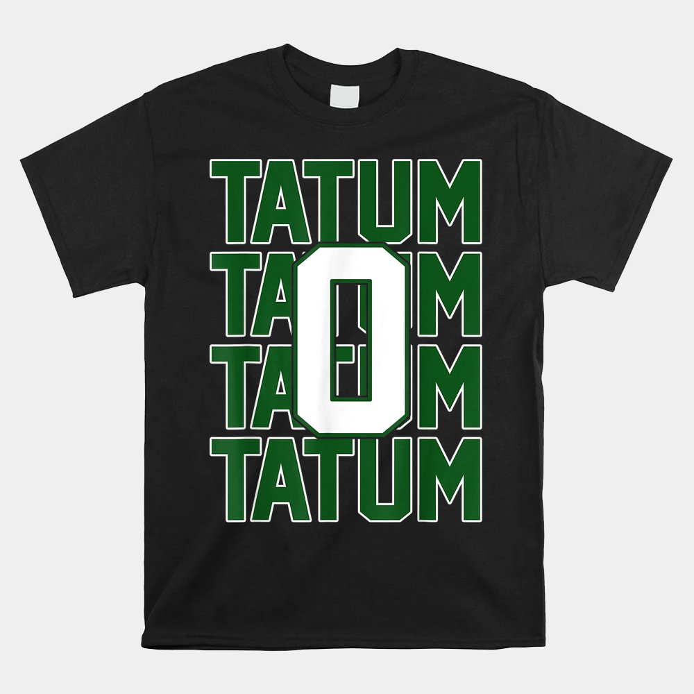 Tatum Who Wears Number 0 Green Is Incredibly Brilliant Shirt