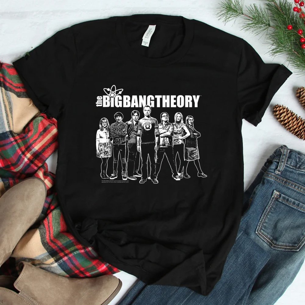 The Big Bang Theory Monochrome Group Shirt