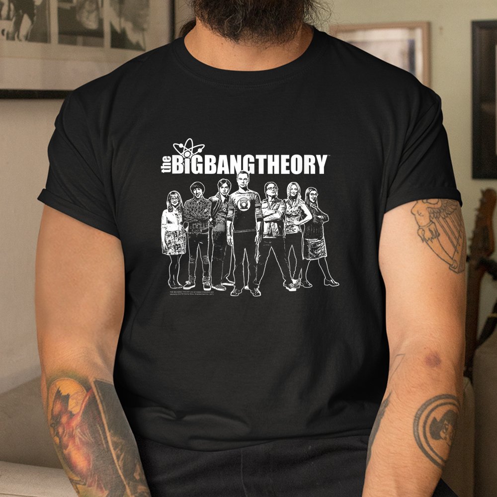 The Big Bang Theory Monochrome Group Shirt