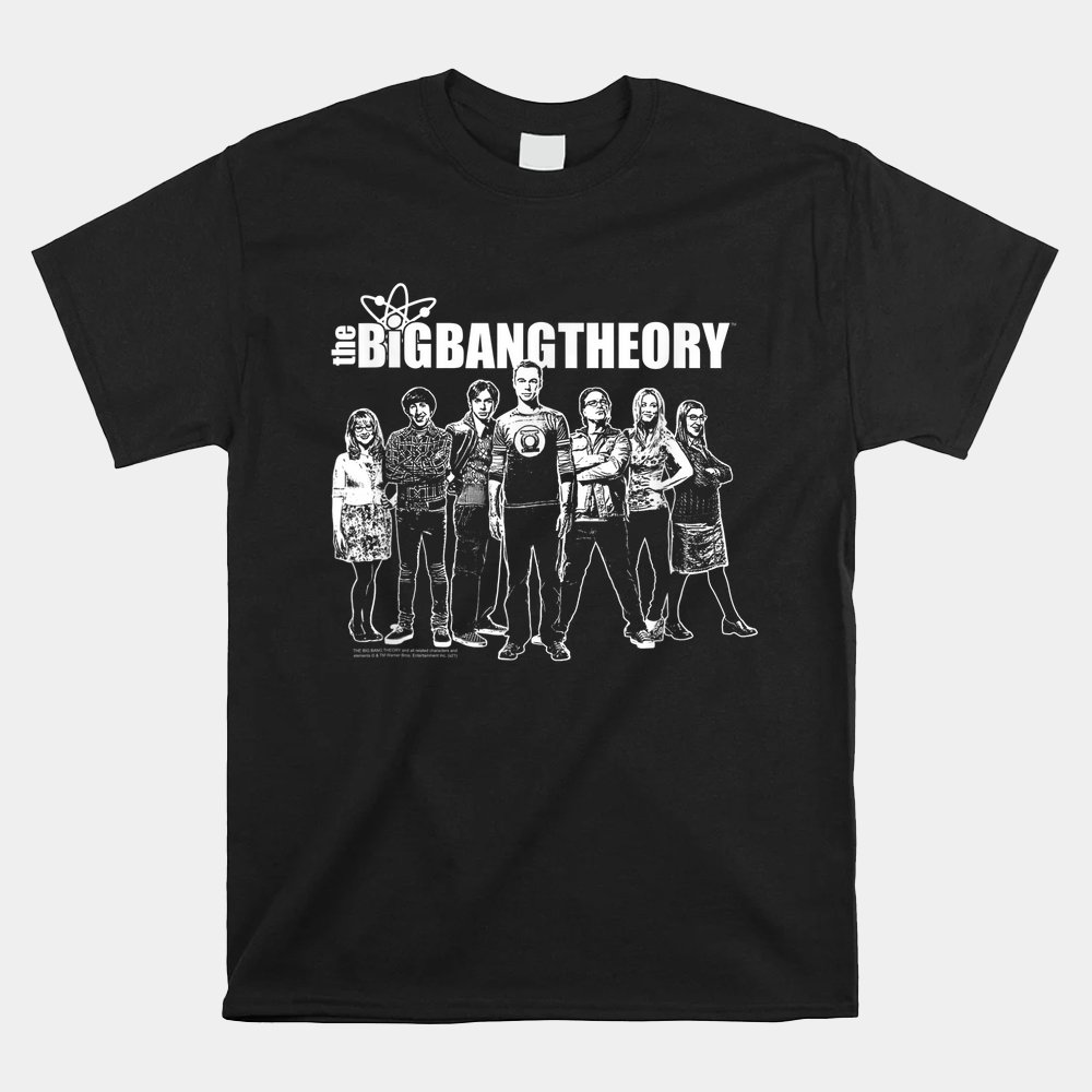 The Big Bang Theory Monochrome Group Shirt
