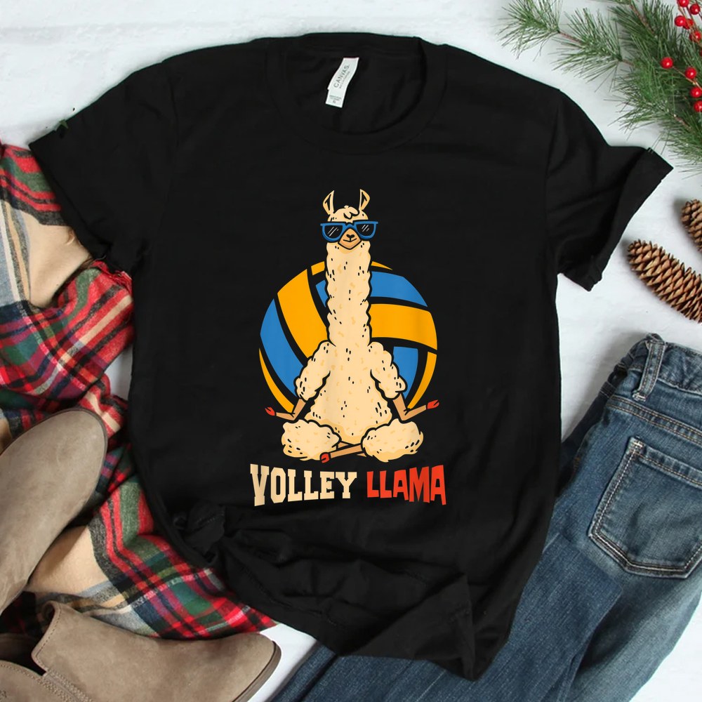 Volley Llama Sports Game Volleyball Shirt