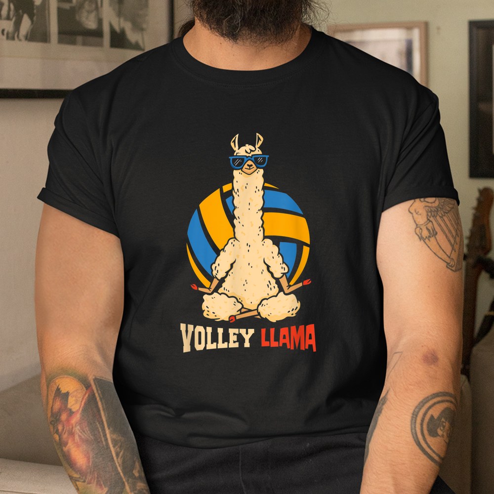 Volley Llama Sports Game Volleyball Shirt