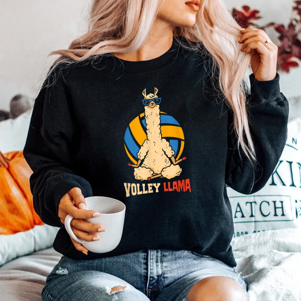 Volley Llama Sports Game Volleyball SweatShirt