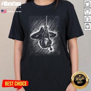 Awesome Spider Man In The Rain Ladies-Tee