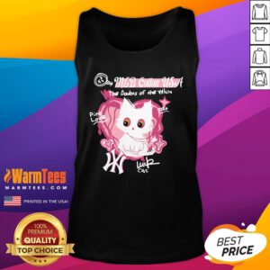 Cute MLB The Doubts Of The White Lucky Cat Tank-Top