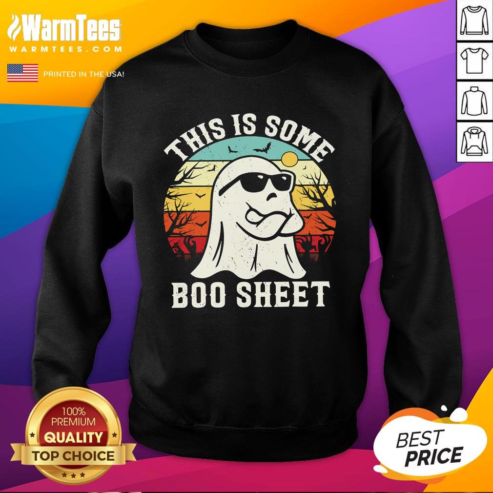 Cute This Is Some Boo Sheet Ghost Sunset Sweatshirt