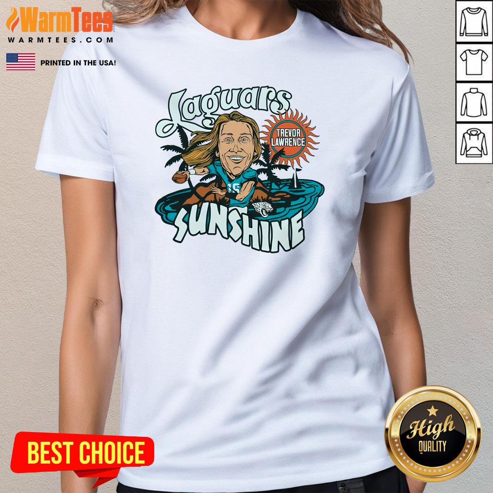 Hot Jacksonville Jaguars Trevor Lawrence Sunshine Ladies-Tee