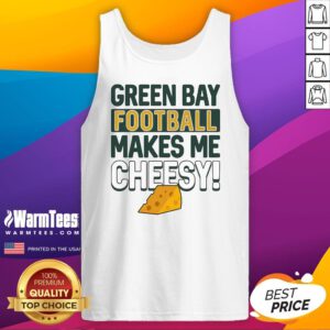 Official Green Bay Football Makes Me Cheesy Tank-Top
