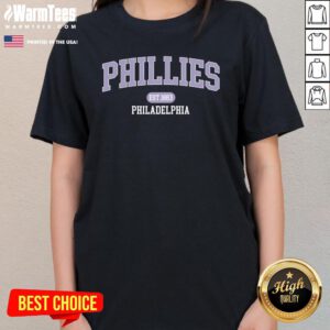 Official MLB Varsity Phillies Philadelphia Ladies-Tee