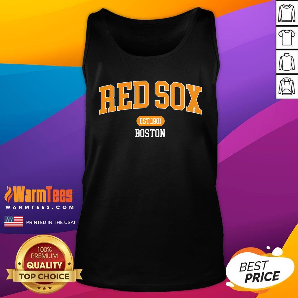 Official MLB Varsity Red Sox Boston Tank-Top