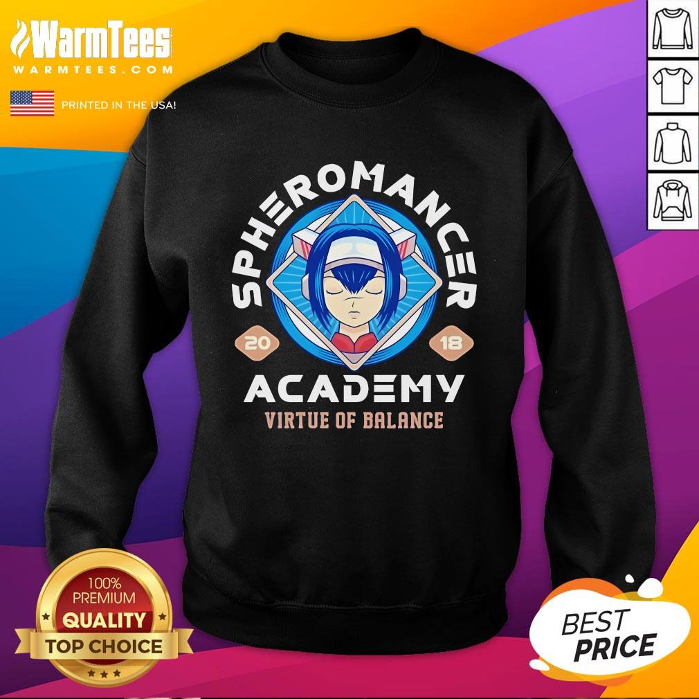 Official Spheromancer Academy Virtue Of Balance 2018 Sweatshirt