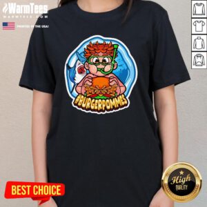Official Ukasbs Burgerpommes Shark Ladies-Tee