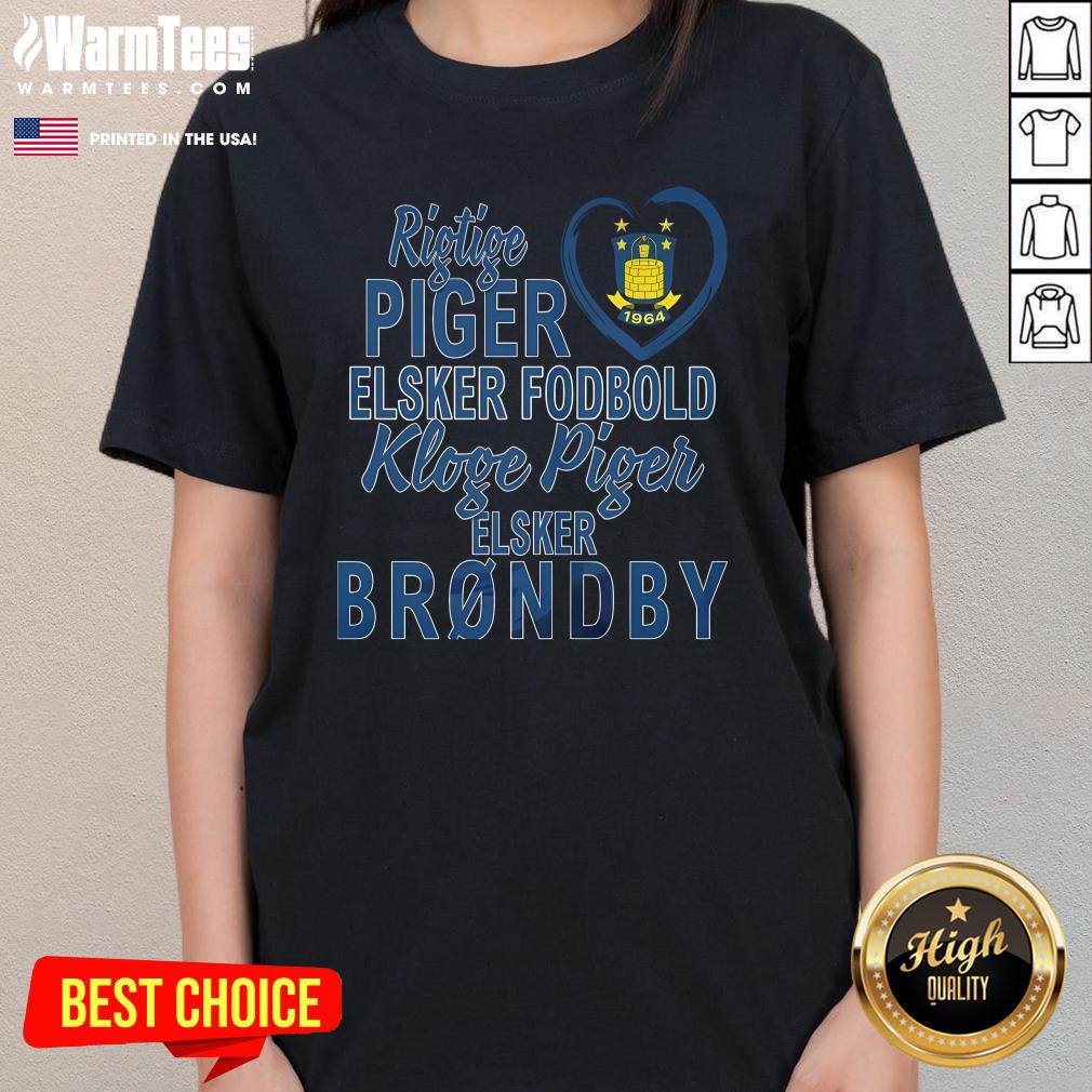 Original Real Women Love Football Smart Women Love Brondby FC Ladies-Tee