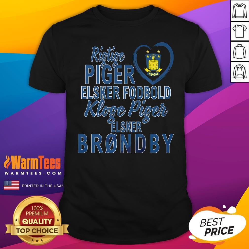 Original Real Women Love Football Smart Women Love Brondby FC T-Shirt