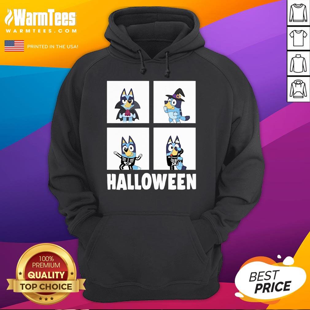 Pretty Halloween Bluey Dog Hoodie