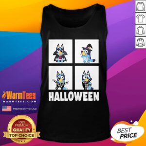 Pretty Halloween Bluey Dog Tank-Top