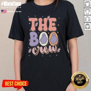 Top The Boo Cew Halloween Ghost Ladies-Tee