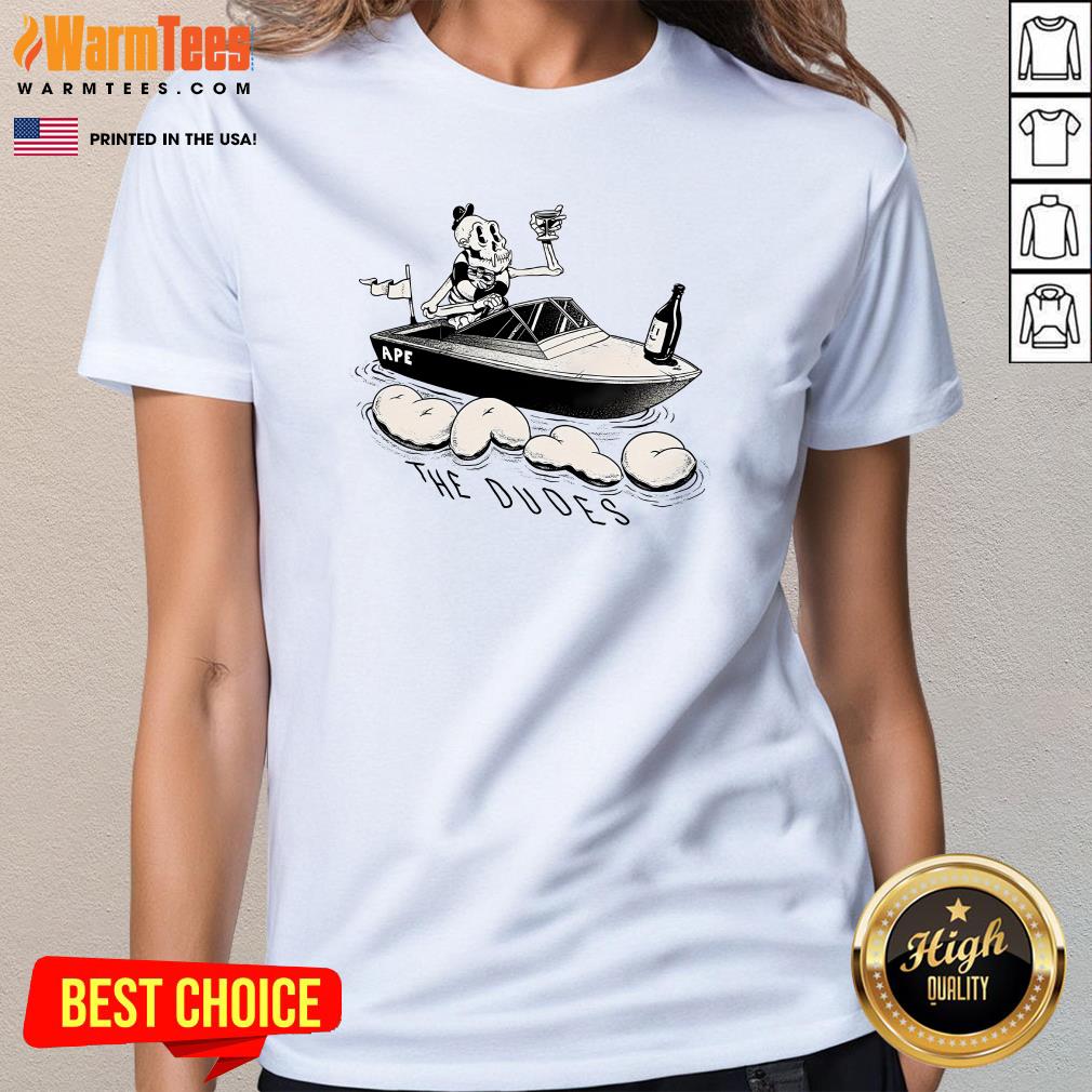 Awesome Booze Cruise Ape Skeleton Ladies-Tee