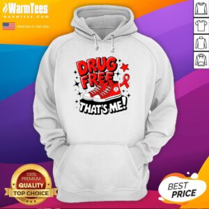 Awesome Groovy Drug Free Red Ribbon Week That's Me Awareness Chucks Hoodie