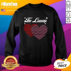 Awesome The Luxury Jacey Love Heart Sweatshirt