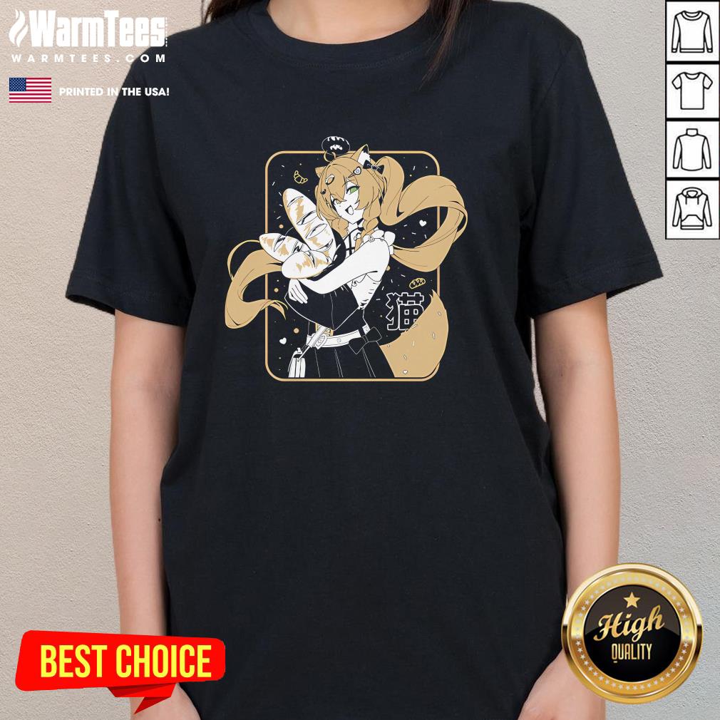 Cute NekopanTV BReadcAT Ladies-Tee