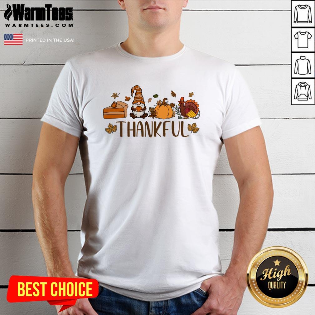 Cute Thankful Gnomes Fall Thanksgiving T-Shirt