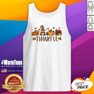 Cute Thankful Gnomes Fall Thanksgiving Tank-Top