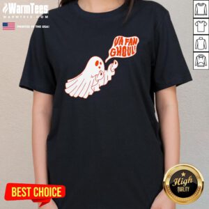 Cute Va Fan Ghoul Halloween Ghost Ladies-Tee