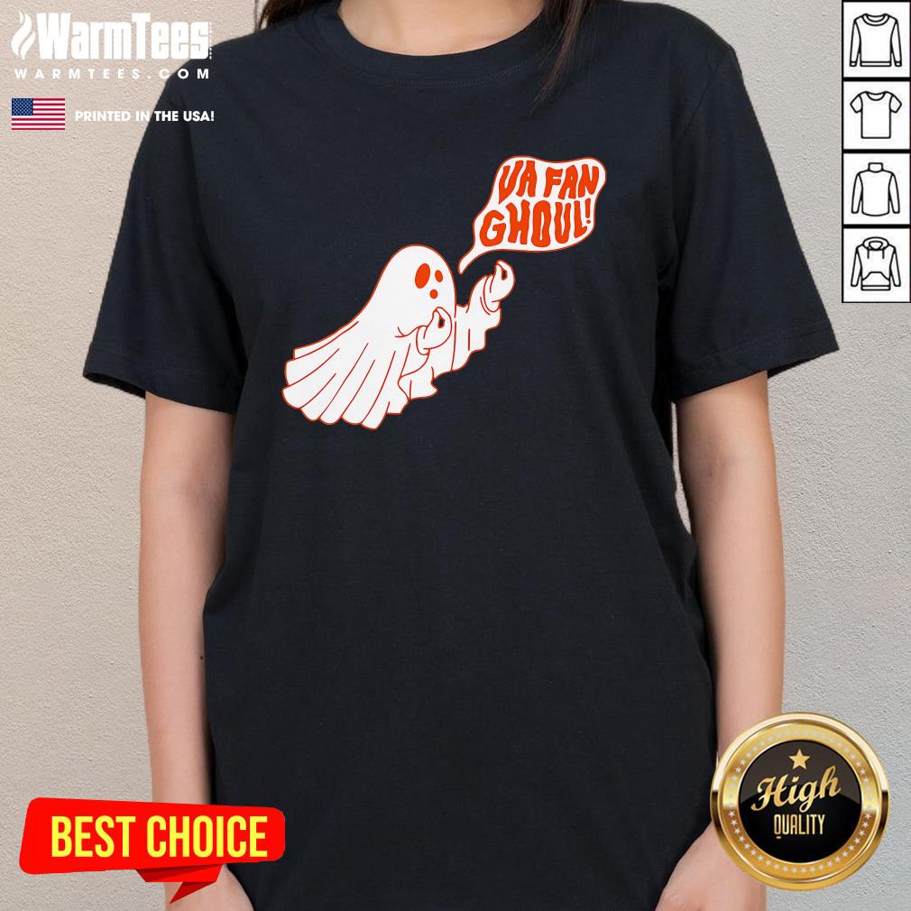 Cute Va Fan Ghoul Halloween Ghost Ladies-Tee