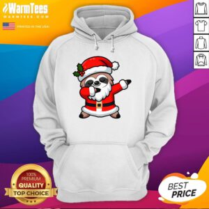 Funny Dabbing Sloth In Santa Claus Christmas Costume Xmas Hoodie